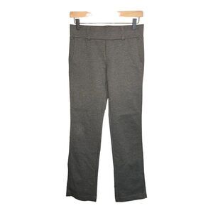 Daisy Fuentes Pants Sz Small Charcoal Heather Gray Wide Elastic Waist Boot Cut